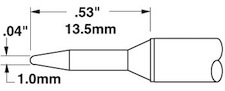 Solder Tip, Smart Heat PowerTips, STTC-101Metcal  